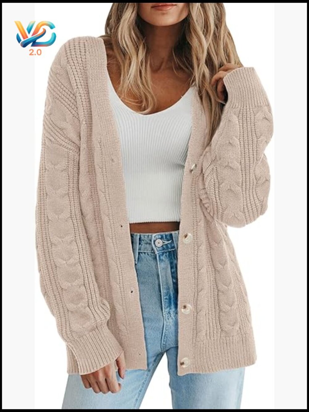 Chunky Cable Knit Open Front Cardigan Oversized Sweater Coat Fall Winter